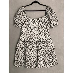 BG Embroidered Mini Dress Tiered Floral Junior Girl's XL NEW